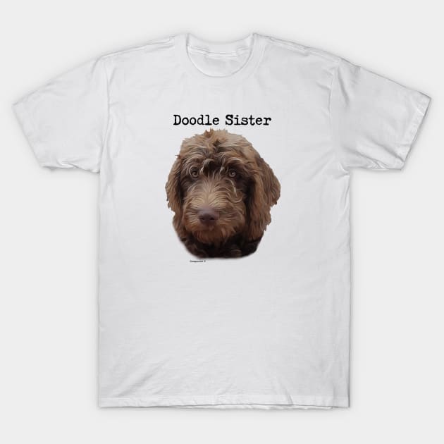 Doodle Dog Sister T-Shirt by WoofnDoodle 